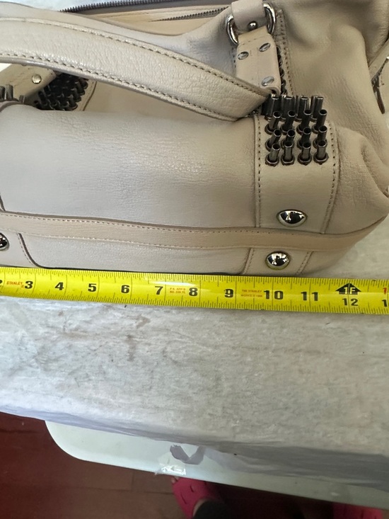 Christian Louboutin Morrigan Medium Capra Stone Leather Shoulder Bag NWT & COA - Picture 14 of 16